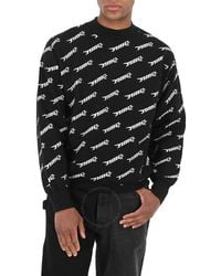Ambush - All-Over Logo Crew Knit Sweater - Lyst