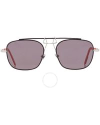 Calvin Klein - Grey Pilot Sunglasses Cknyc1810s 001 52 - Lyst