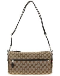 Gucci - Gg Monogram Canvas Shoulder Bag - Lyst