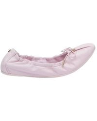 Ferragamo - Bow Detail Elasticated Ballet Flats - Lyst