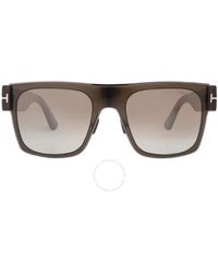 Tom Ford - Edwin Brown Gradient Browline Sunglasses Ft1073 51g 54 - Lyst