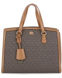 Michael Kors - All-Over Logo Print Tote Bag - Lyst