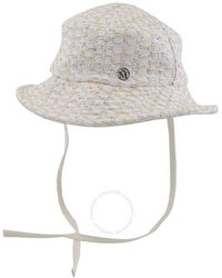 Maison Michel - Angele Light Tweed Bucket Hat - Lyst