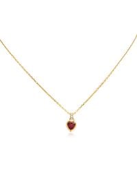 Swarovski - Stilla-Tone Plated Heart Pendant Necklace - Lyst