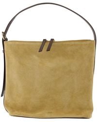 A.P.C. - Vera Shoulder Bag Khaki - Lyst