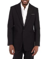 Burberry - Single-Breasted Wool Tailored Jacket, Brand Size 50 Us - Lyst