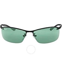 Ray-Ban - Green Rectangular Sunglasses - Lyst