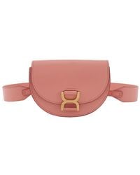 Chloé - Mini Marcie Flap Soft Leather Bag Crossbody Bag - Lyst