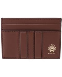 Bally - Embossed Logo Leather Card Case - Lyst