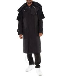 Burberry - Nylon Deconstructed Single Breasted Coat, Brand Size 52 (Us - Lyst