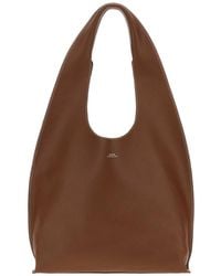 A.P.C. - Leather Le Neige Shoulder Bag Noisette Borse A Tracolla - Lyst