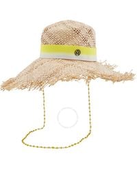Maison Michel - Ladies Big New Kendall Tie Dye Ribbon Hat - Lyst
