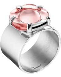 Baccarat - 's B Flower Silver Crystal Ring 2807217 - Lyst