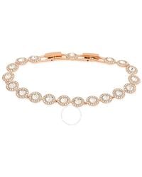 Swarovski - Ladies Angelic-Tone Plated Round Cut Pave Bracelet - Lyst