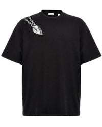 Burberry - Shield Crewneck Cotton T-Shirt - Lyst