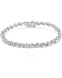 Haus of Brilliance - Sterling Silver 1ct. Tdw Diamond Spiral Link Bracelet - Lyst