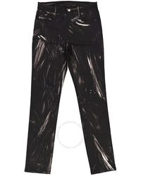Moschino - Painted Effect Print Jeans - Lyst