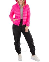 Save The Duck - Ladies Fluo Kyla Hooded Puffer Jacket, Brand Size 0 - Lyst