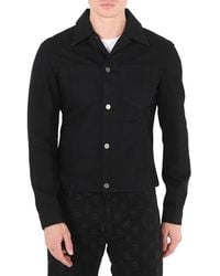 Roberto Cavalli - Lucky Symbol Embroidered Cotton Denim Jacket, Brand Size 54 (Us - Lyst