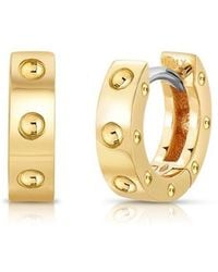Roberto Coin - 18K Pois Moi Symphony Hoop Earrings - Lyst