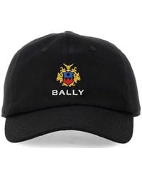 Bally - Crest Logo Cotton Baseball Cap - Lyst