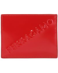 Ferragamo - Embossed Logo Card Case - Lyst