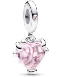 PANDORA - Family Tree & Heart Dangle Charm - Lyst