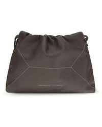 Brunello Cucinelli - Calf Leather Shoulder Bag - Lyst