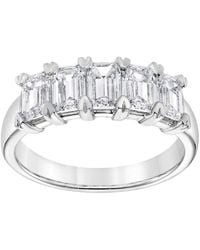 Brilliant Diamond - 1.90 Carat 14K Emerald Cut Lab Grown Diamond Wedding Band For - Color/Clarity-G+Vs - Lyst