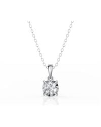 Brilliant Diamond - 1/2 Carat Solitaire Lab Grown Diamond Pendant Necklace For - Lyst