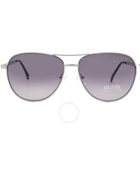 Guess Factory - Gradient Smoke Pilot Sunglasses Gf6157 10b 58 - Lyst