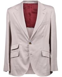 Brunello Cucinelli - Silk Three-Button Suit, Brand Size 46 (Us - Lyst