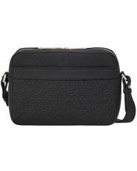 Ferragamo - Gancini Embossed Leather Crossbody - Lyst