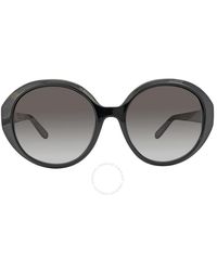 Ferragamo - Grey Gradient Round Sunglasses - Lyst