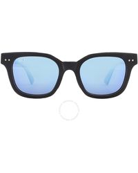 Maui Jim - Shore Break Blue Hawaii Square Sunglasses B822-02mg 50 - Lyst