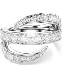 Swarovski - Vienna Ring, Mixed Cuts, Swan, Rhodium Plated - Lyst