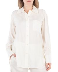 Victoria Beckham - Monogram Shirt, Brand Size 8 (Us - Lyst
