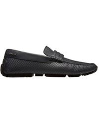 Bally - Pilton Weave-Embossed Leather Drivers, Brand Size 5.5 Us - Lyst