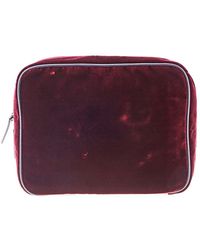 Emporio Armani - Sling Bag Velvet Clutch - Lyst