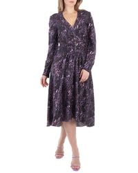 Isabel Marant - Magaly Silk Blend Midi Dress - Lyst