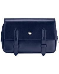 Montblanc - Meisterstuck Leather Messenger Bag - Lyst