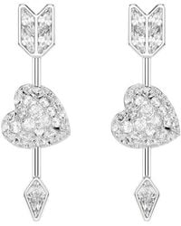 Swarovski - Idyllia Heart With Arrow Drop Earrings - Lyst