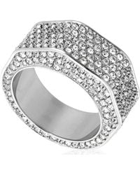 Swarovski - Dextera Pave Octagon Shape Cocktail Ring, Size 52 - Lyst