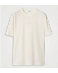 Burberry - Check Cursive Logo Cotton T-Shirt - Lyst