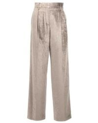 Brunello Cucinelli - Light Wide Leg Trousers, Brand Size 40 (Us - Lyst