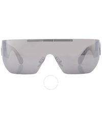 Philipp Plein - Silver Mirror Shield Sunglasses Spp029m 579x 99 - Lyst