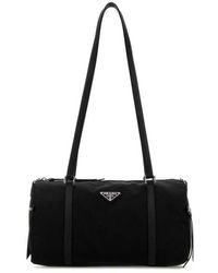 Prada - Black Re-nylon Large Shoulder Bag - Lyst