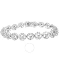Haus of Brilliance - Sterling Silver 1/2ct Tdw Diamond Tennis Link Bracelet - Lyst