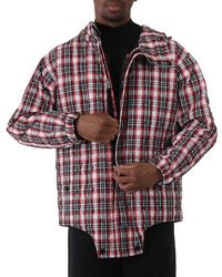 Burberry - Bright Check Diamond Quilted Cut-out Hem Parka - Lyst