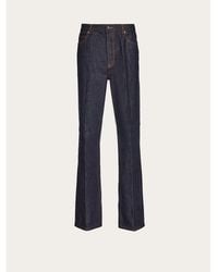 Ferragamo - Dark Cotton Trousers, Brand Size 52 (Us - Lyst